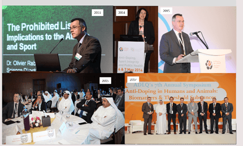 عرض تميّز مختبر مكافحة المنشطات في قطر (ADLQ) في البحوث العلمية بالمؤتمرات الدولية